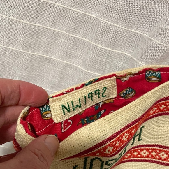 Cross stitch Holiday Stocking with Rocking Horse Design - Picture 7 of 9